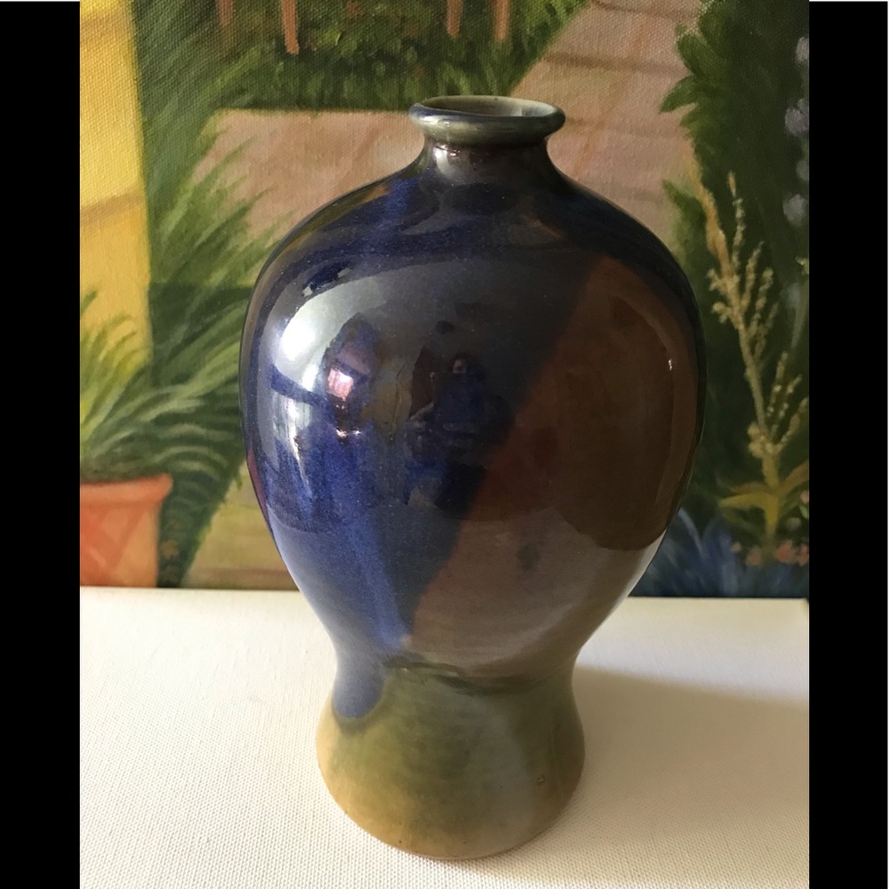 Mikasa small blue vase